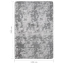 Shaggy-Teppich Grau 200x140 cm