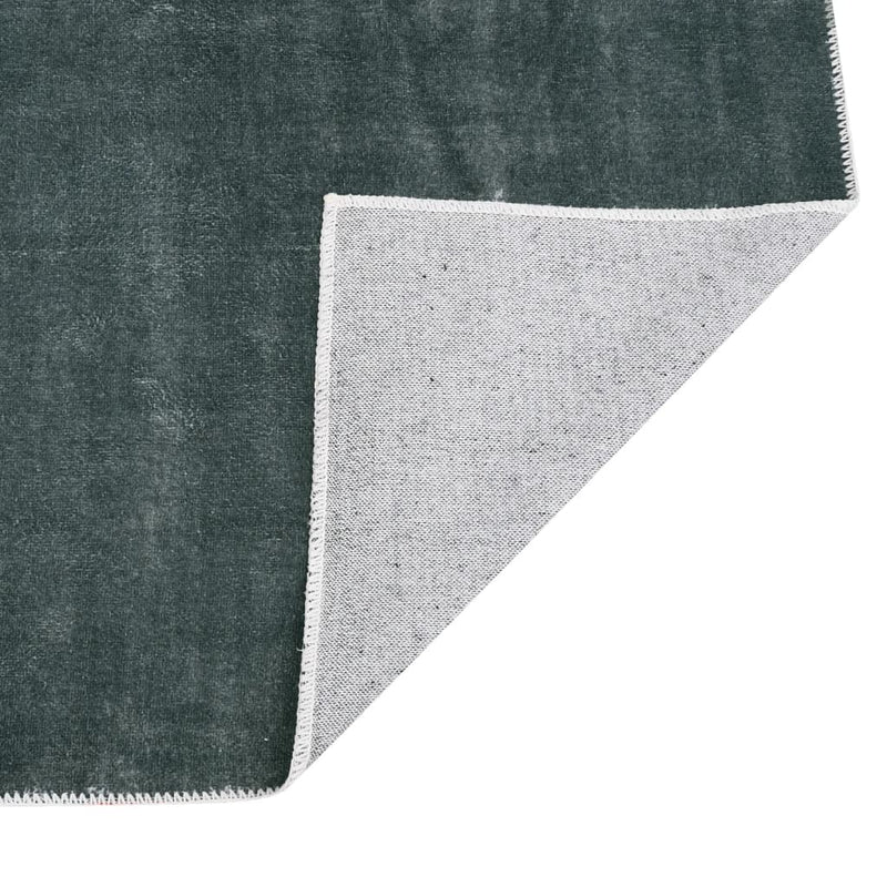 Teppichläufer Waschbar Faltbar Grau 80x200 cm Polyester