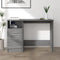 Schreibtisch mit Schubladen Grau Sonoma 110x50x76 cm