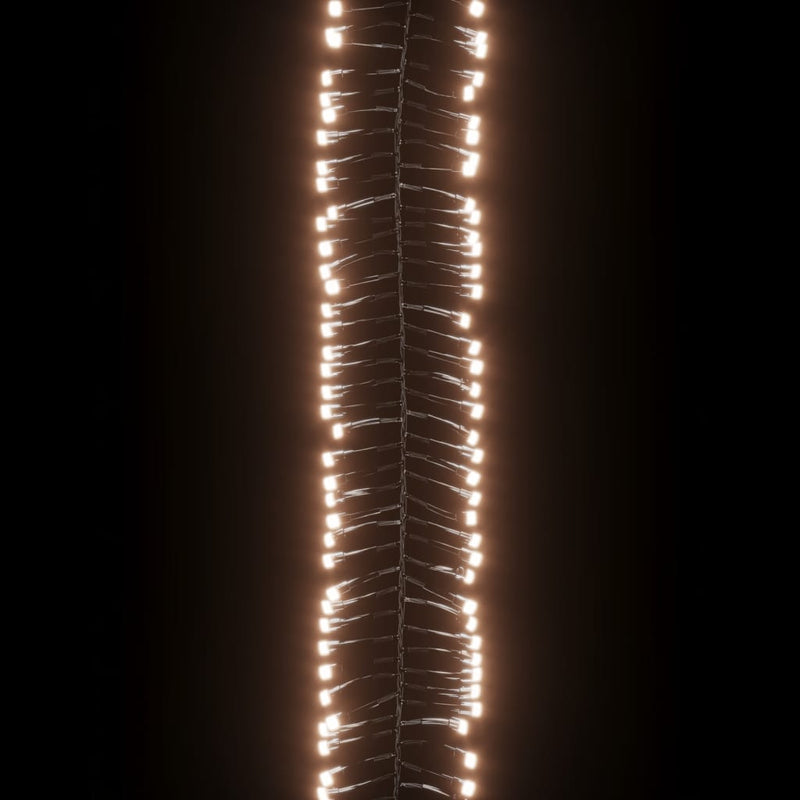LED-Lichterkette mit 400 LEDs Warmweiß 7,4 m PVC