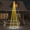 LED-Weihnachtsbaum für Fahnenmast Warmweiß 732 LEDs 500 cm