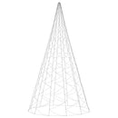 LED-Weihnachtsbaum für Fahnenmast Warmweiß 3000 LEDs 800 cm