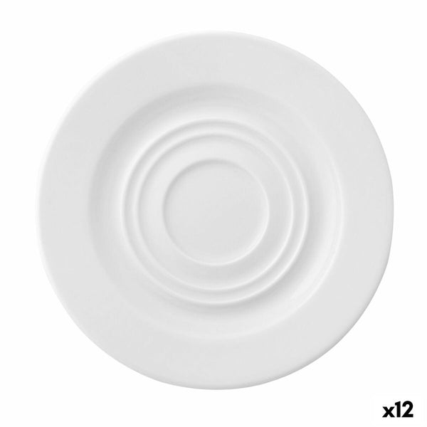 Teller Ariane Prime Frühstück aus Keramik Weiß (Ø 15 cm) (12 Stück)