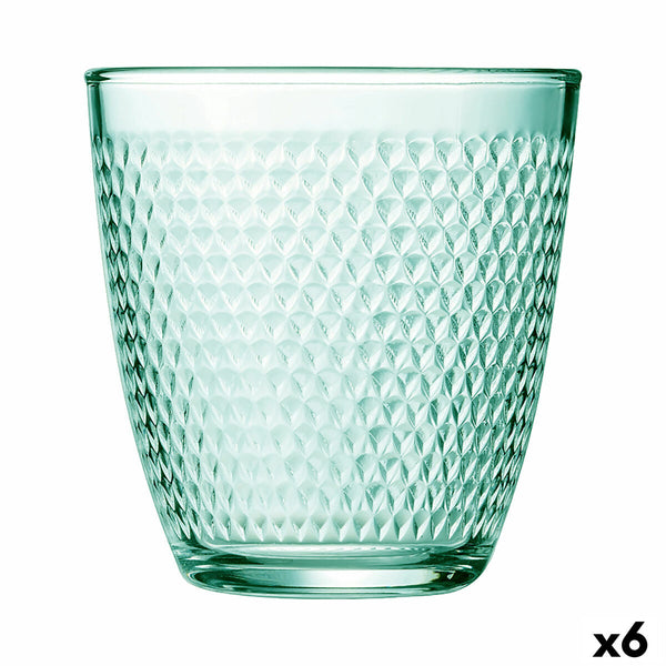 Becher Luminarc Concepto Pampille grün Glas (310 ml) (6 Stück)
