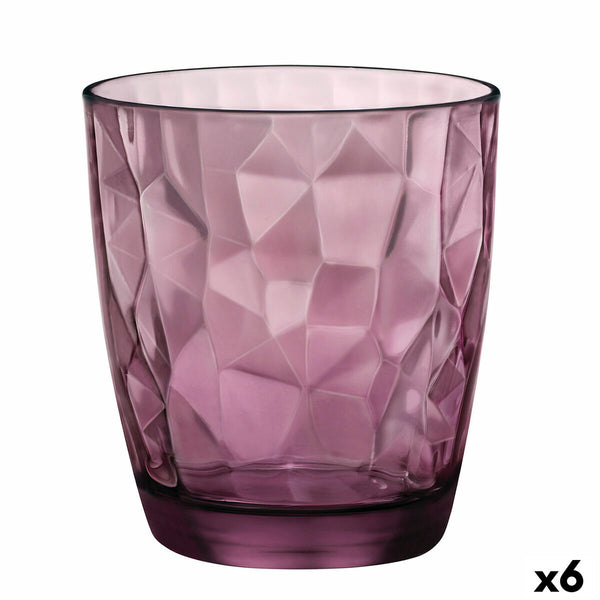 Becher Bormioli Rocco Diamond Lila Glas (390 ml) (6 Stück)