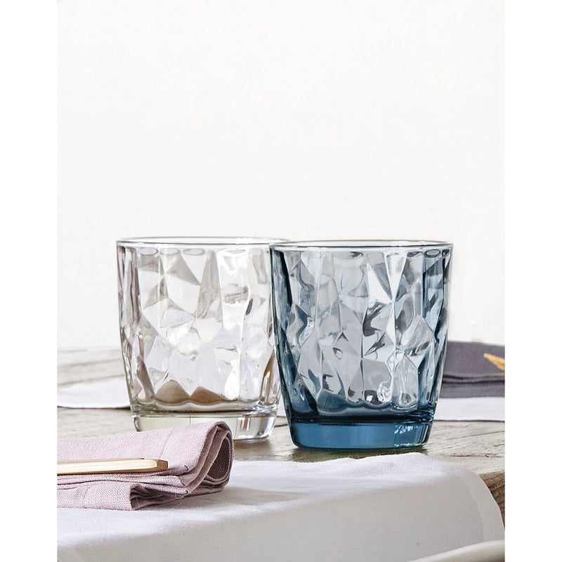 Becher Bormioli Rocco Diamond Blau Glas (390 ml) (6 Stück)