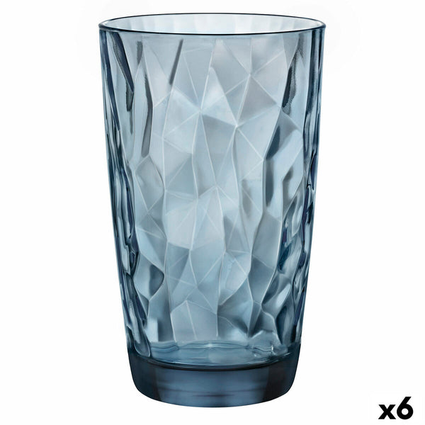 Becher Bormioli Rocco Blau Glas (470 ml) (6 Stück)