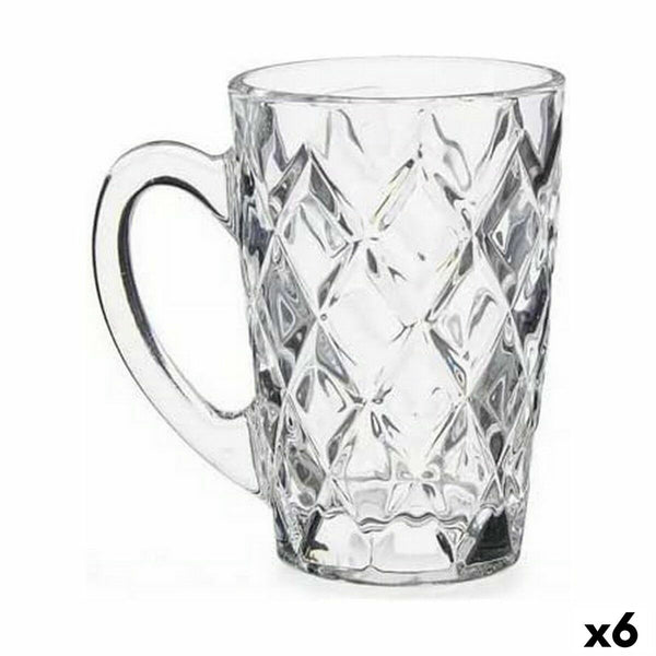 Kop Diamant Durchsichtig Glas (110 ml) (6 Stück)