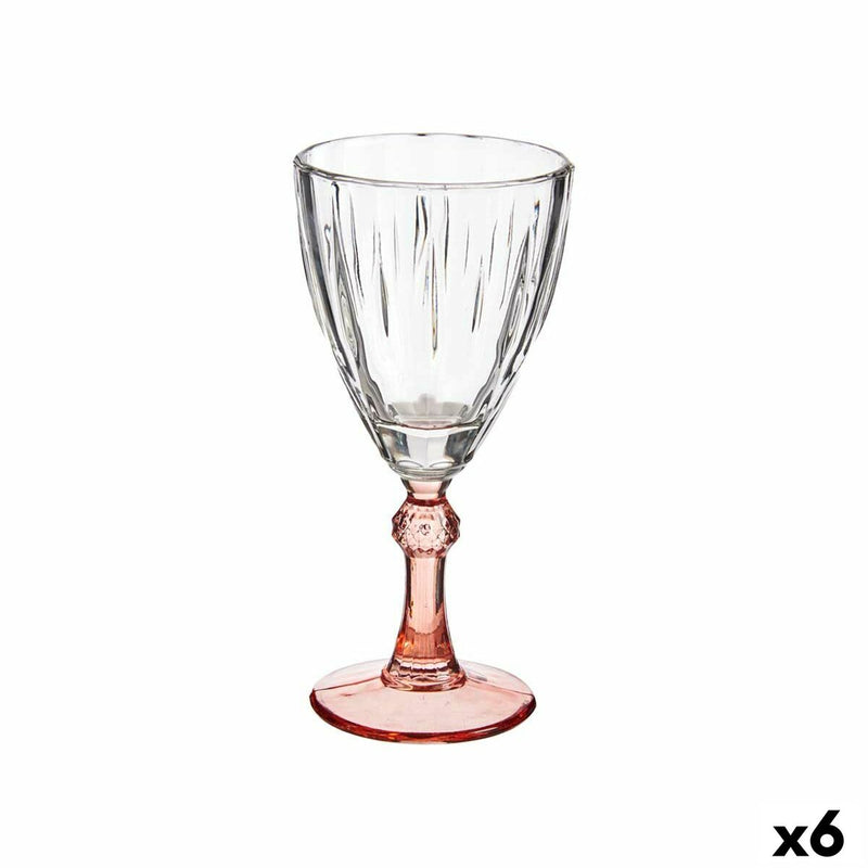 Weinglas Exotic Kristall Lachsfarben 6 Stück (275 ml)