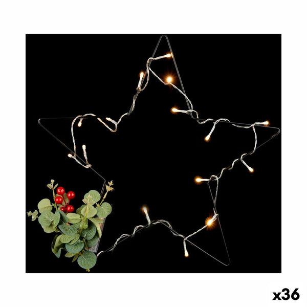 Weihnachtsstern LED Leicht Rot Schwarz grün (45 x 45 x 5 cm) (36 Stück)