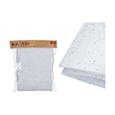 Teppich Glitzernd Verschneit Polyester Weiß (92 x 0,01 x 92 cm) (24 Stück)