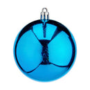 Weihnachtskugeln Set Blau Kunststoff (8 x 9 x 8 cm) (12 Stück)