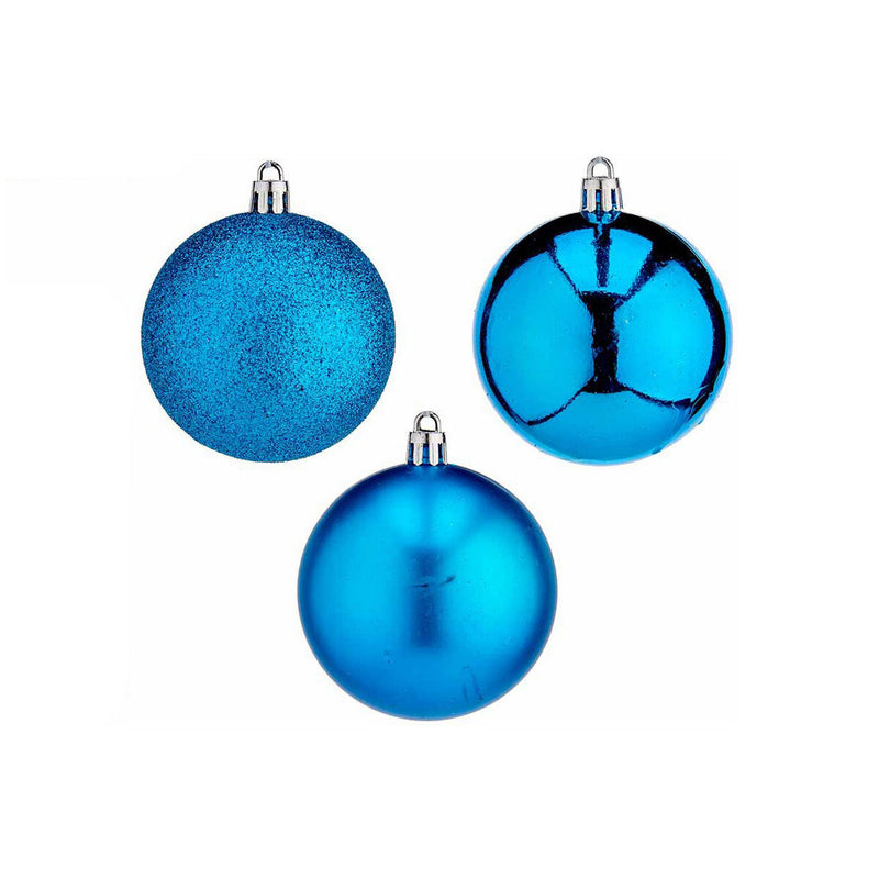Weihnachtskugeln Set Blau PVC (12 Stück)